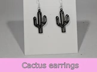 Cactus earrings