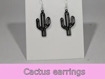Cactus earrings