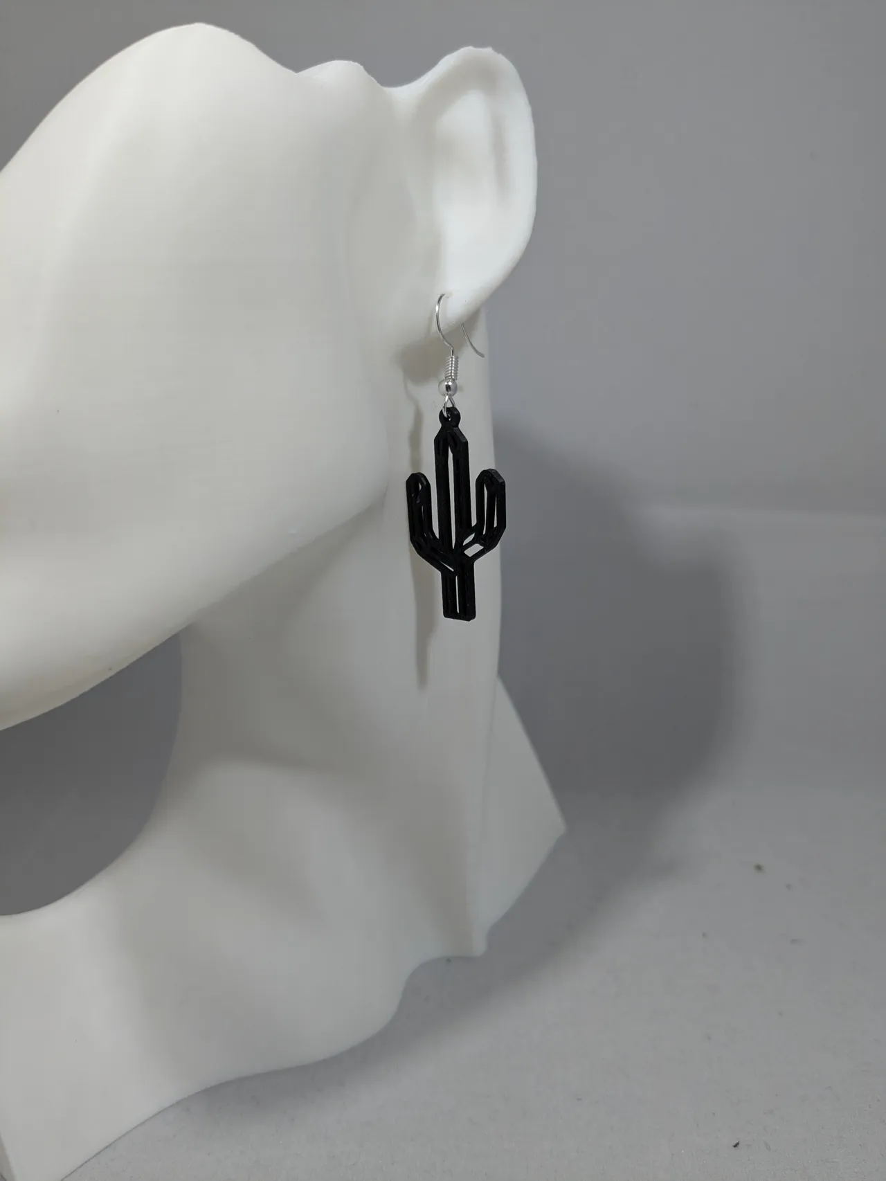 Cactus earrings view 4