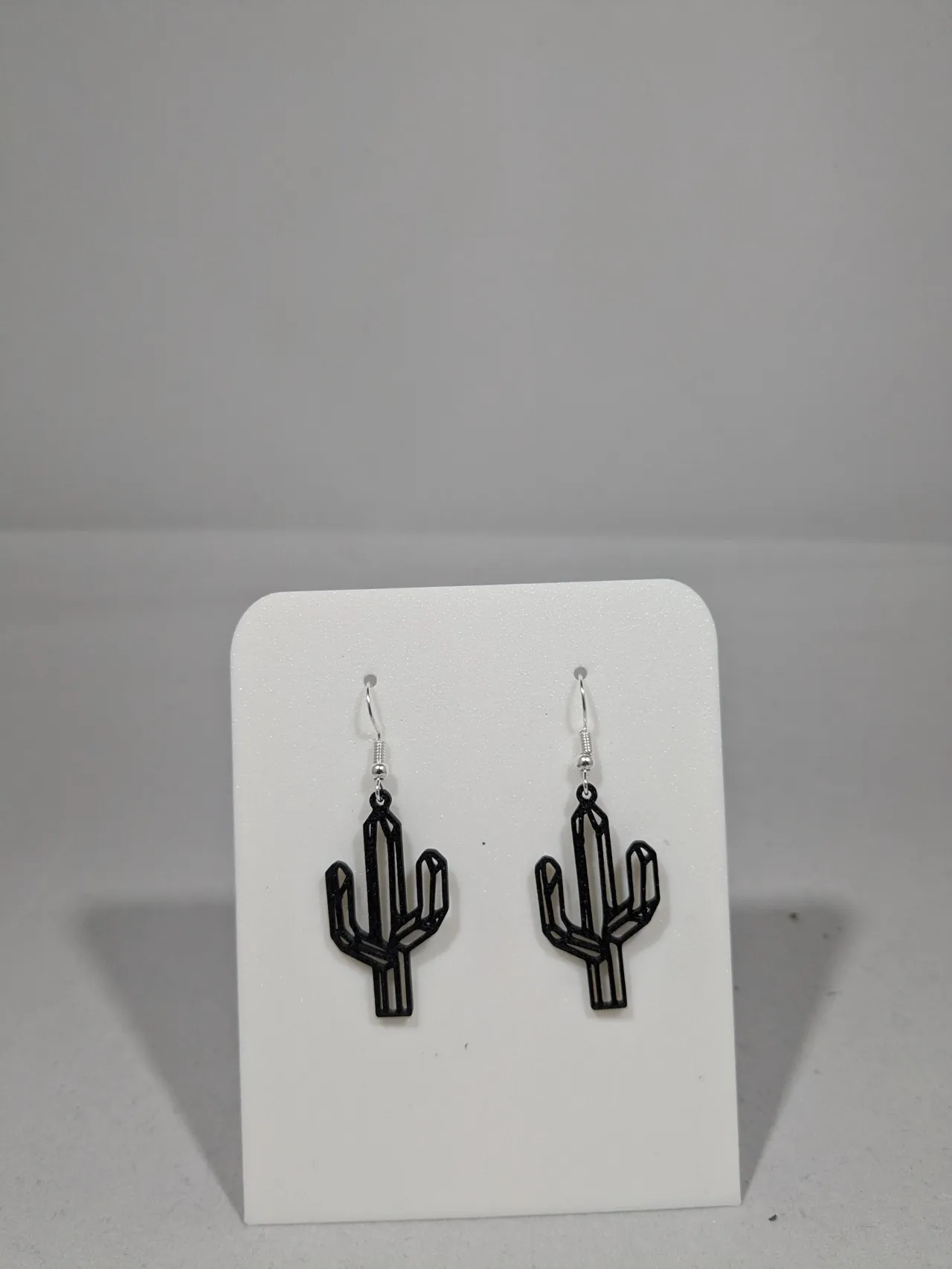 Cactus earrings view 2
