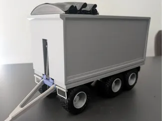 k200 tipper truck dog trailer