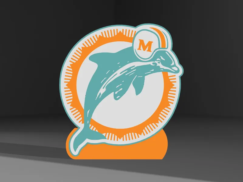 Miami Dolphins 70's Logo