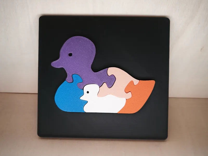 Duck puzzle for children