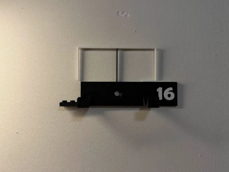 F1 Wall mount with grid and Number