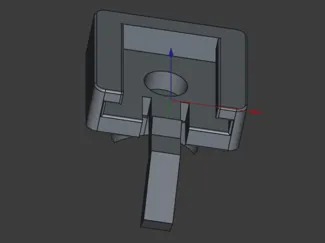 Mounting bracket for bicycle light Moon aerolight