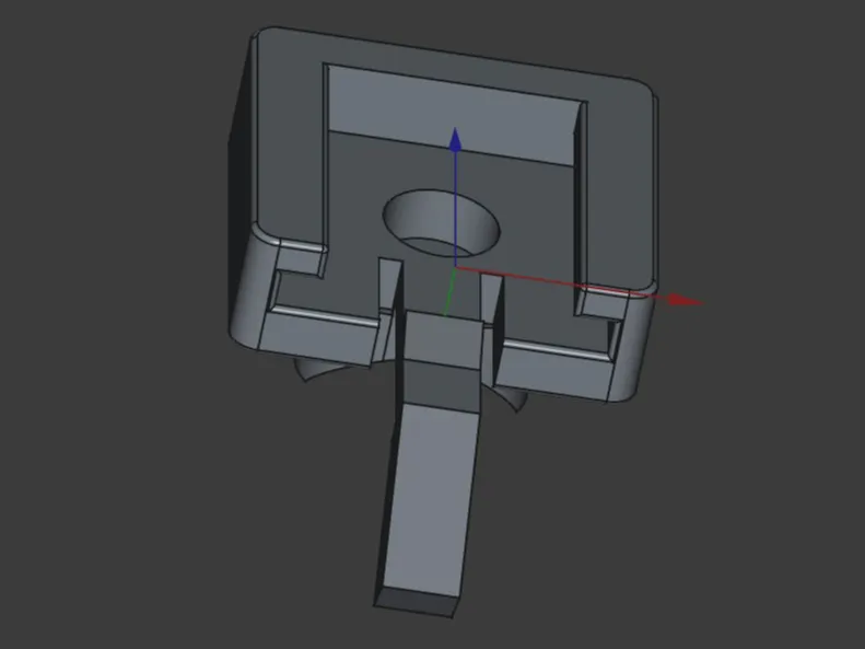 Mounting bracket for bicycle light Moon aerolight