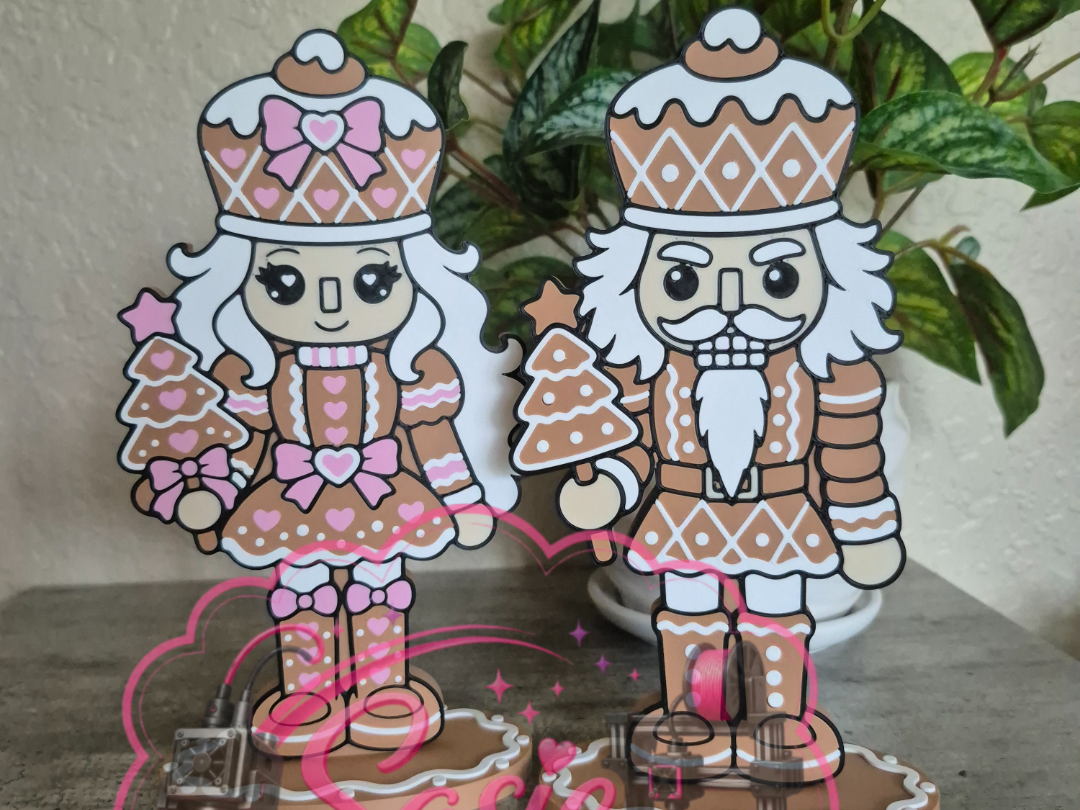 Gingerbread Nutcracker Decor Stands - 1
