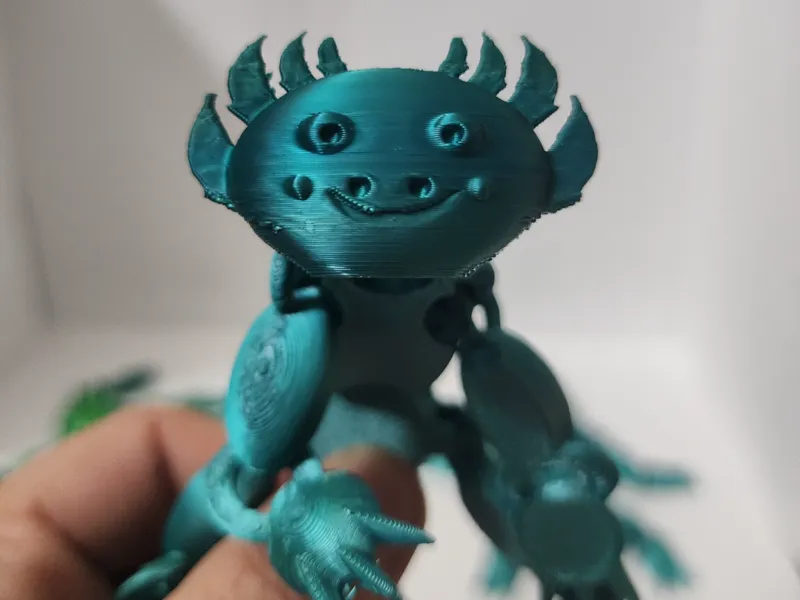 Spiked tail axolotl (No Supports)