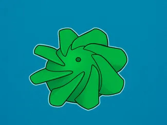 Compact Hot Air Impeller Fan