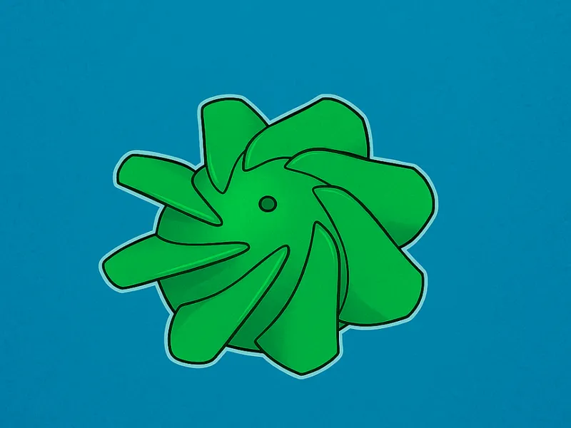 Compact Hot Air Impeller Fan