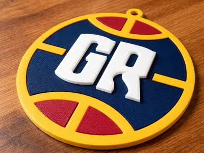 Grand Rapids Gold Oversized Chain Medallion 