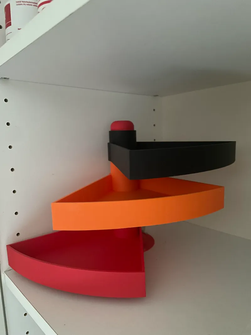 Shelf organizer.