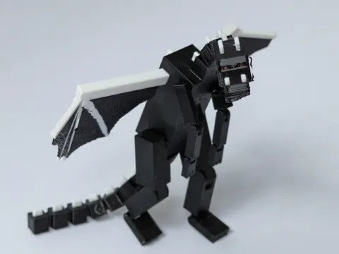 Articulated Ender Dragon - Print-in-Place view 2