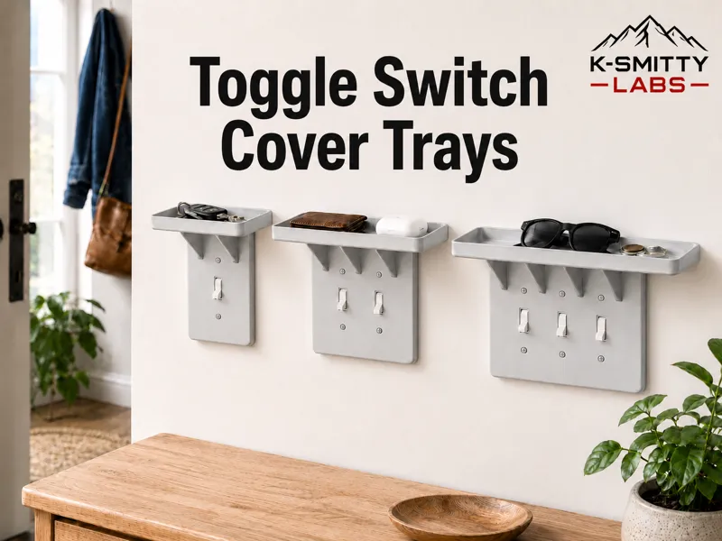 Toggle Light Switch Cover Tray Set
