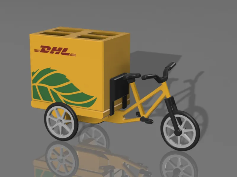 Cargo bike model DHL desk organizer