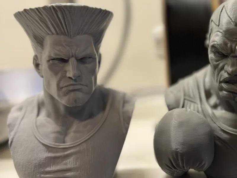 Guile Statue Bust - Street Fighter