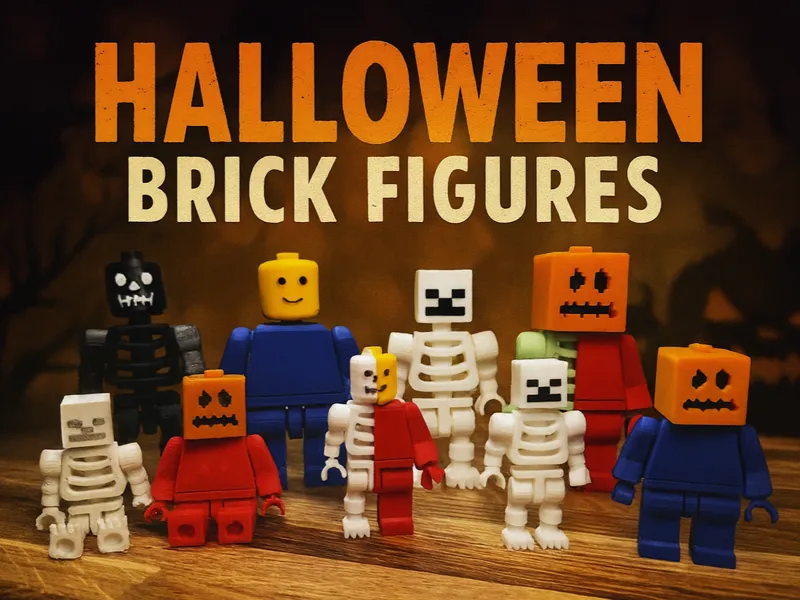 Brick Figures Print-In-Place - Halloween Set