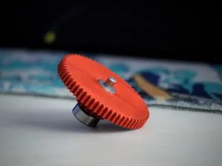 Engranaje Doble Agujero Eje acero 4mm (prueba)