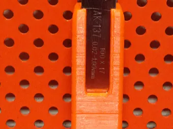 Feeler Gauge Mount For Pegboard