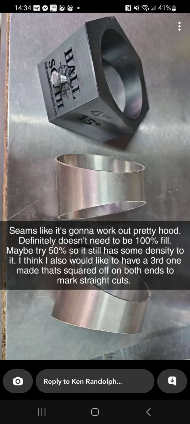 Tail Pipe Jig  -  15 degrees - 9 Degrees and 0 dregrees