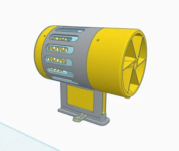 Modelo para impresión 3D: DIY Kayak & SUP Thruster Cheap 12V Drone Motor ESC — vista de referencia 3