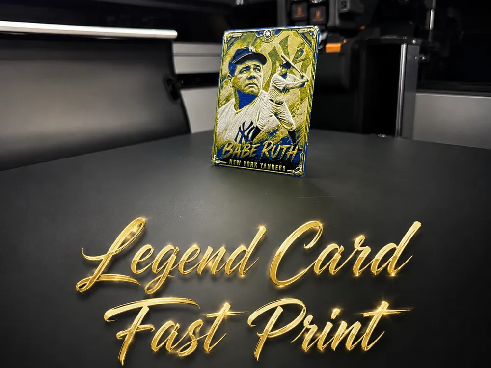 Modelo para impresión 3D: Babe Ruth Legend Card. Referencia del modelo original.