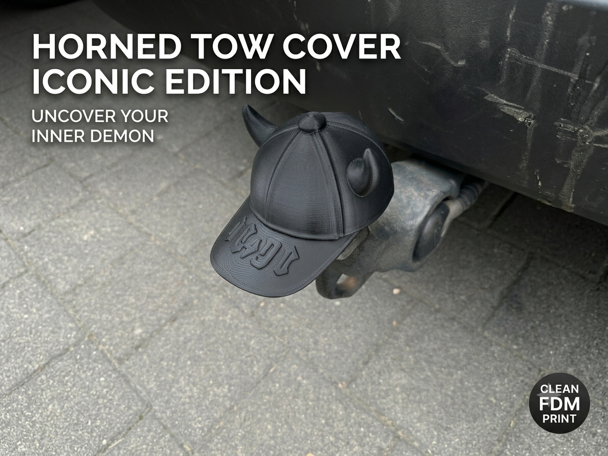 Horned Tow Ball Cover - Iconic Hat Edition