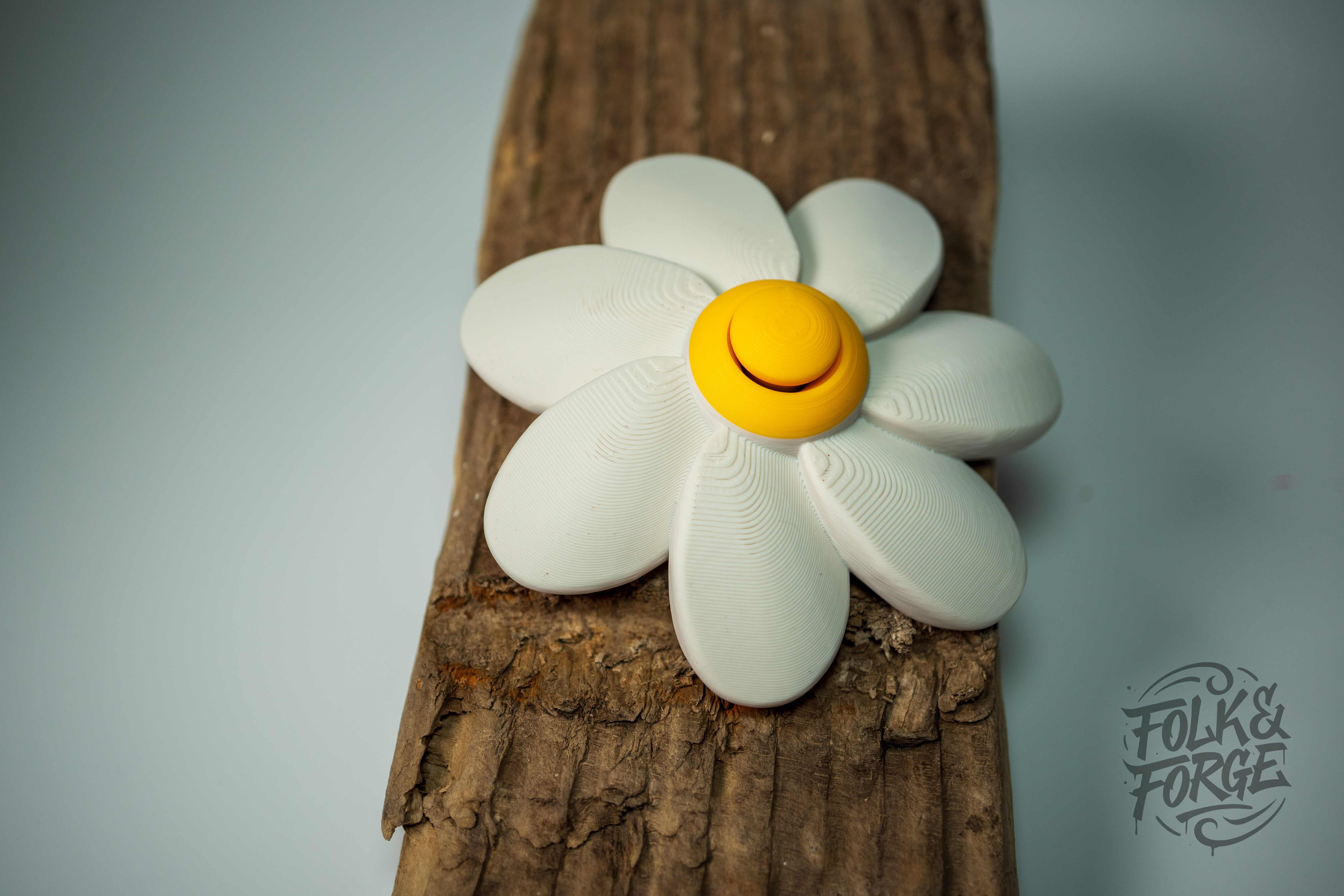 Miniatura 4 do modelo 3D Retro Fidget Flower Spinner, Print in Place