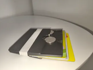 slim simple wallet with cash drawer