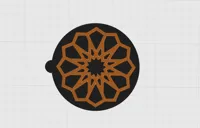 Arabesque Sunburst Coaster 0.2mm layer, 2 walls, 15% infill