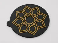 Arabesque Star Coaster 0.2mm layer, 2 walls, 15% infill