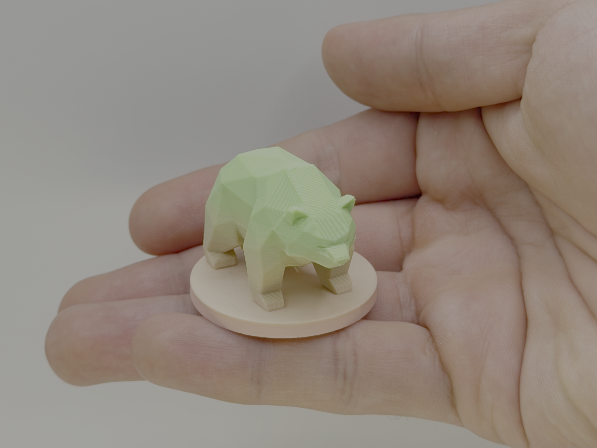 Voxel Bear | Low Poly Geometric Animal