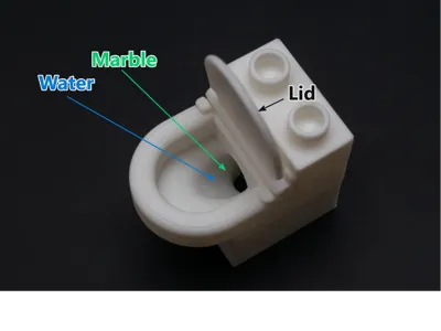 Toilet Brick (with a lid)