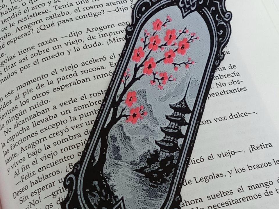 Bookmark Sakura & Pagoda