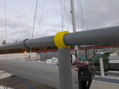 Boat cover frame