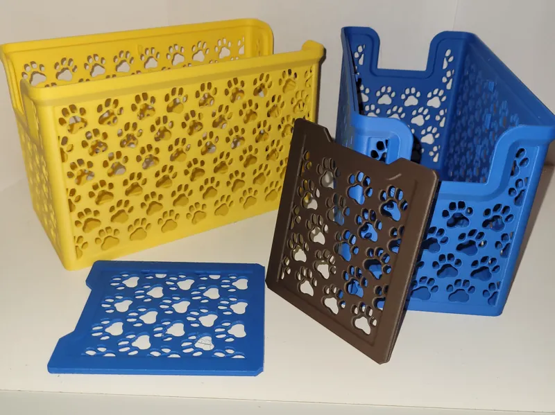 Stackable Paw Print Storage Tall 175mm x 90mm 