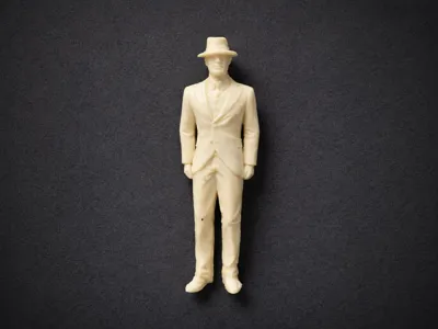 Elegant Suit Man with Hat