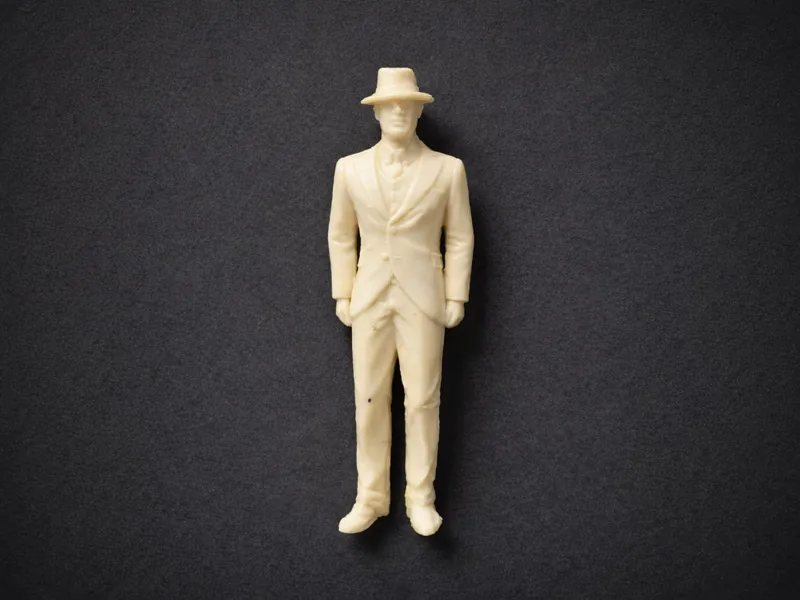 Elegant Suit Man with Hat