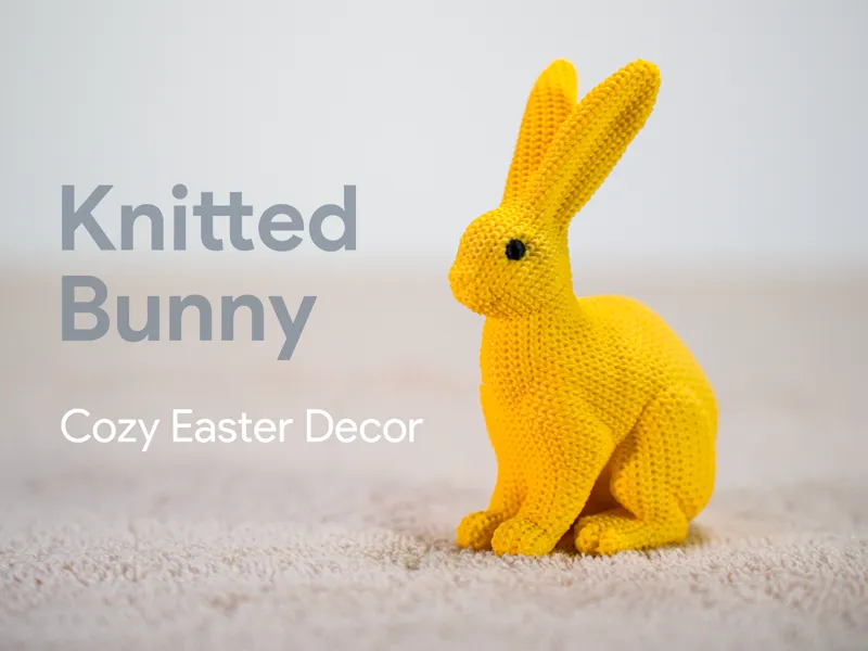 Knitted Bunny Easter