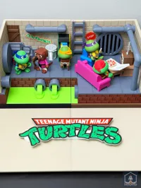TMNT diorama sticker