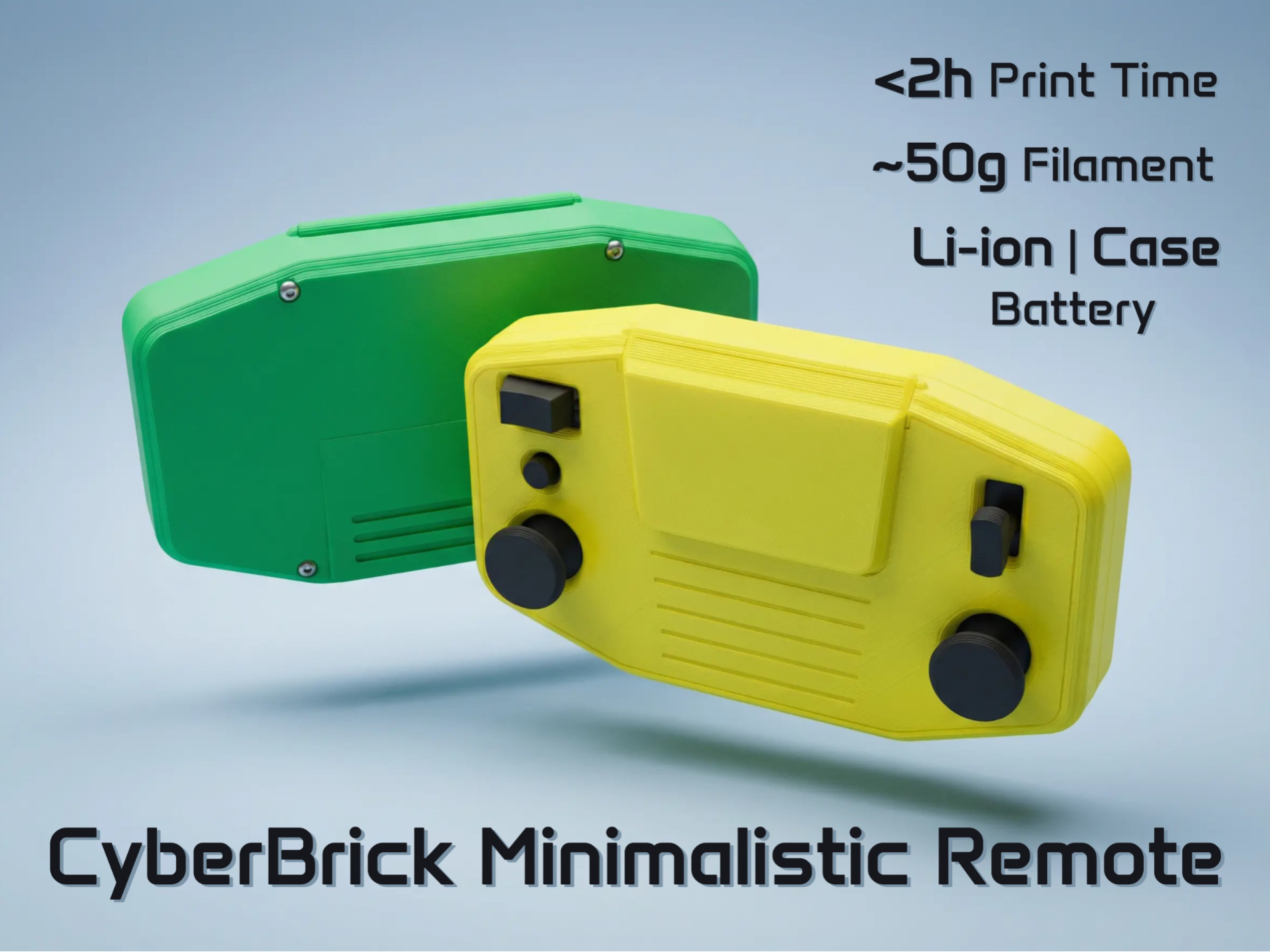 Minimalistic CyberBrick Remote | Fast Print