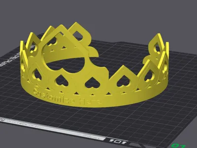 Customizable Queen Crown