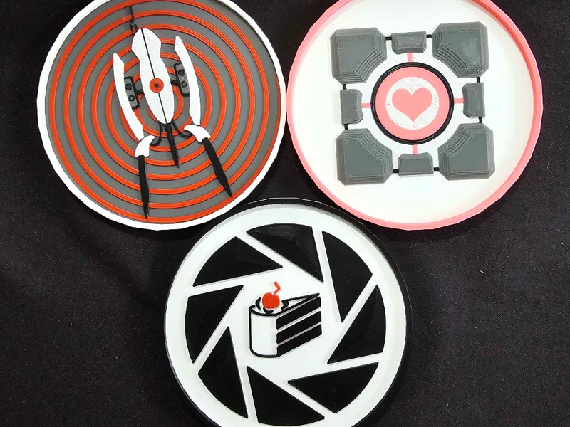 Portal Inspired Coaster Set