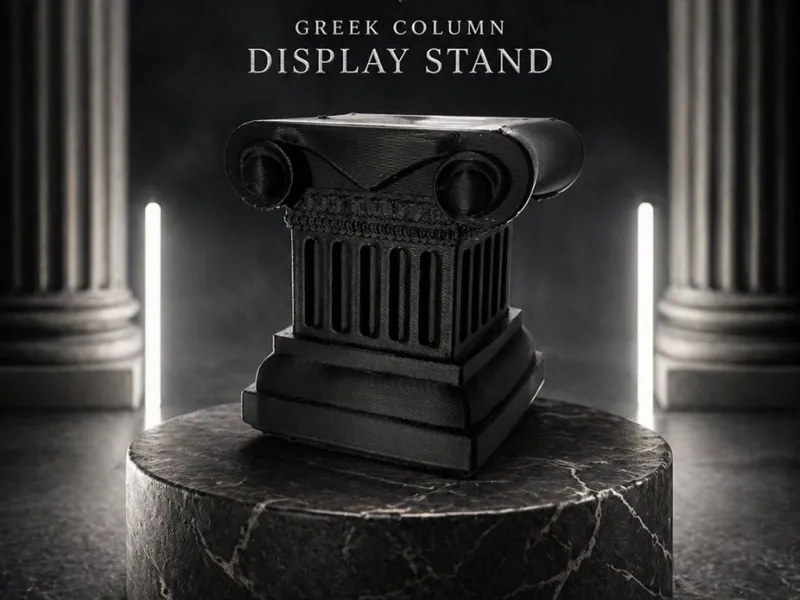 Greek column keychain display - Doric style