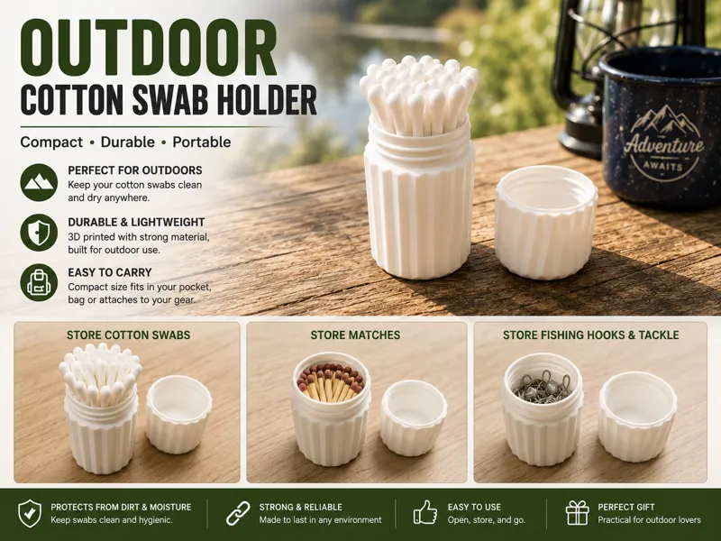 Outdoor Cotton swab holder