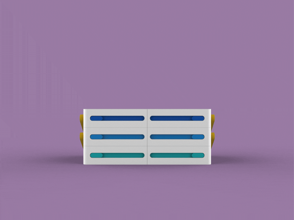 Adjustable Tier Storage with Parametric Drawers