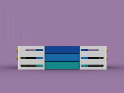 Adjustable Tier Storage with Parametric Drawers