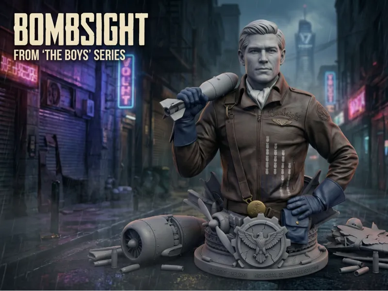Bombsight - The Boys High-Detail 3D Printable Bust
