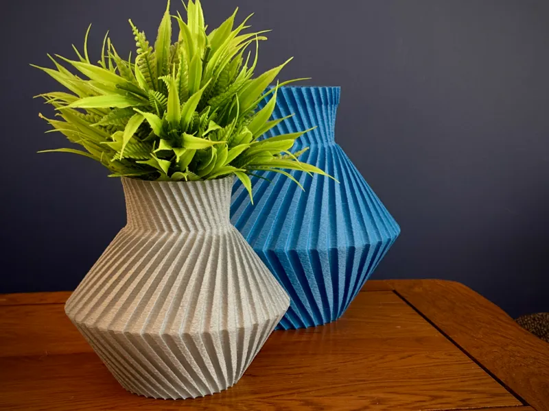 Modern minimalist vase - Vase Mode and fuzzy skin