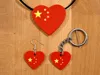 Heart of the Dragon – Neclace Pendant, Earring and Fob